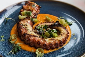 octopus at Upper Reach Restaurant