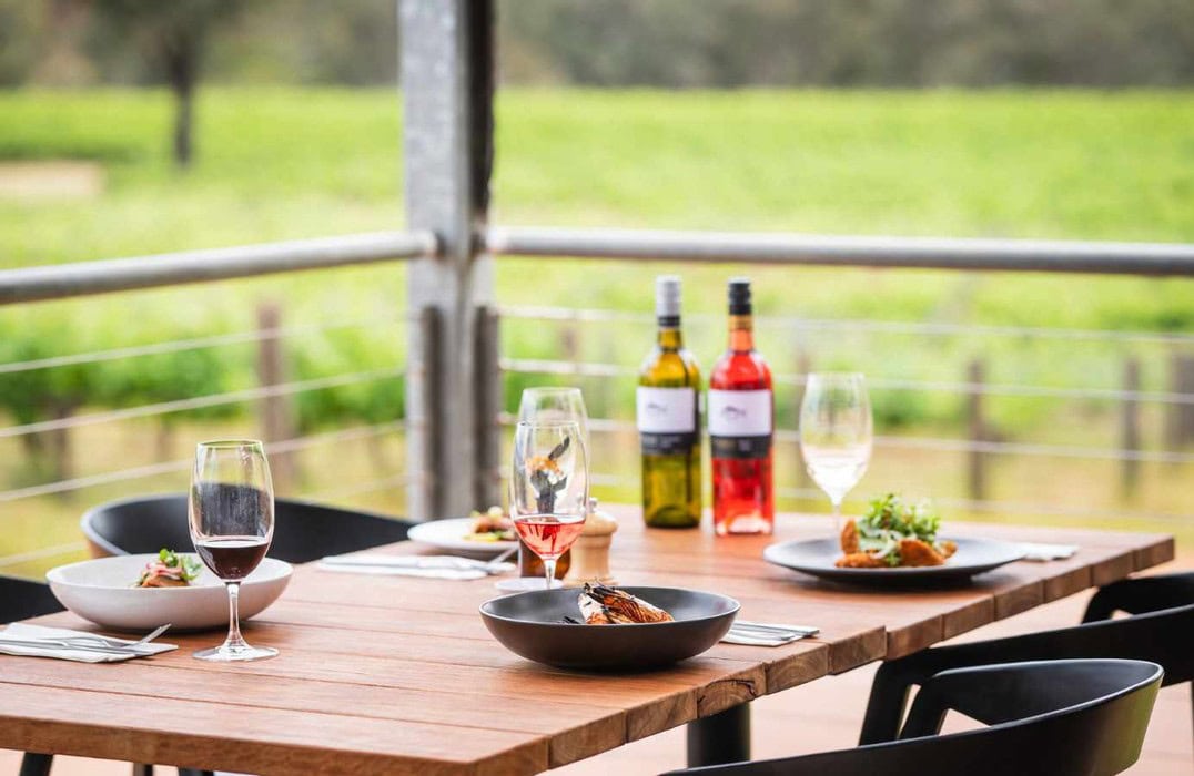 Lunch at Upper Reach WInery Swan Valley Wines Perth WA